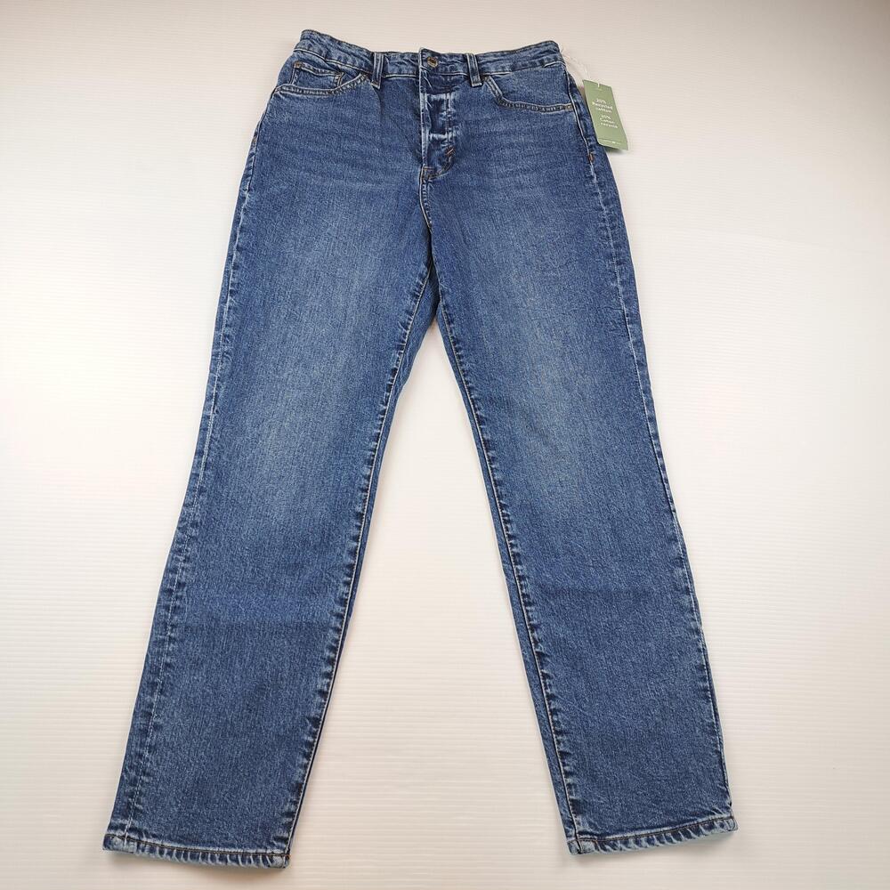 H&M Jeans Womens 6 Blue Mom Ultra High Waist Relaxed Stretch Denim Medium Wash
